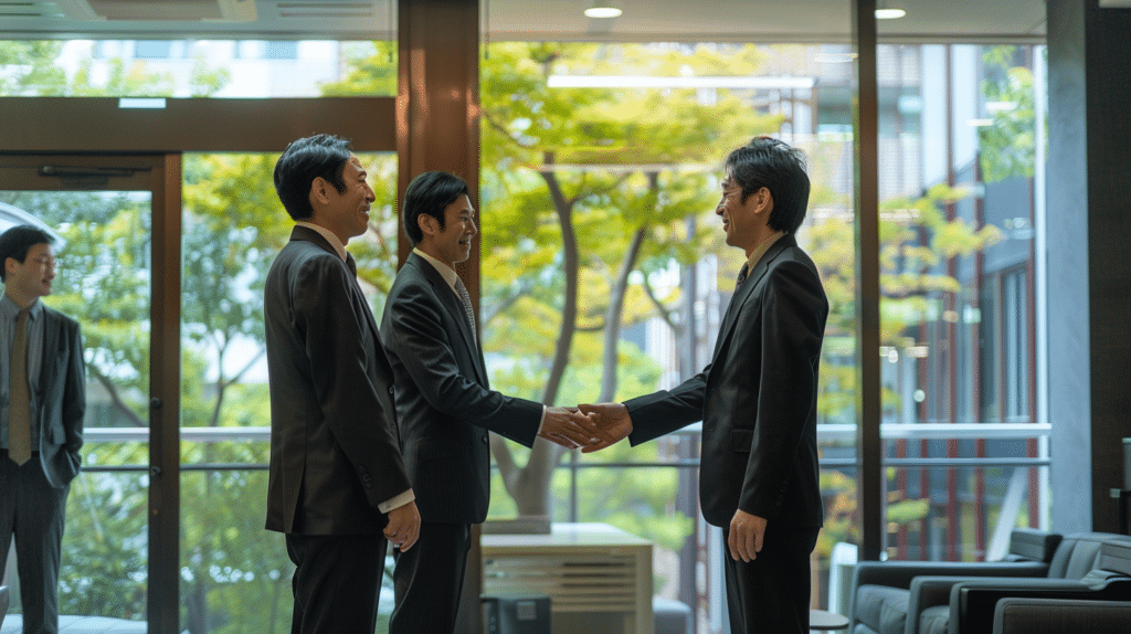 Opening a meeting in Japanese with polite business phrases