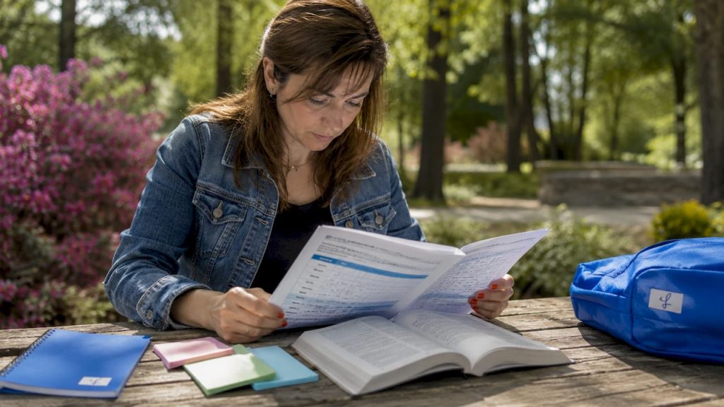 Adult learner studying Japanese speech levels