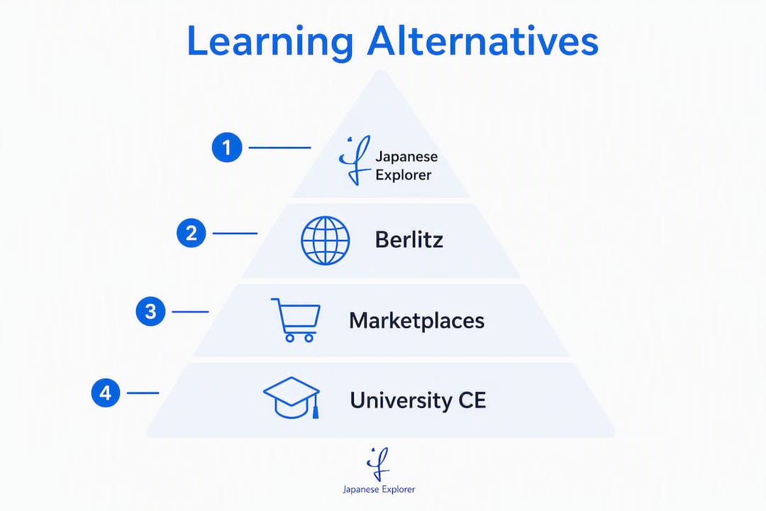 Infographic comparing top learning options pyramid