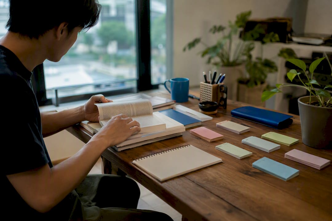 JLPT N1 study materials on desk