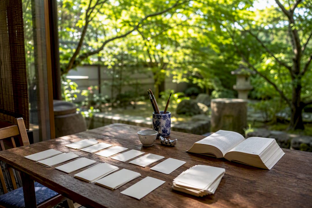 Keigo phrase flashcards and study tools overhead