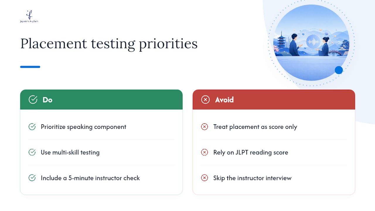 Why Most Placement Advice Undersells the Speaking Check — overview diagram